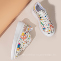 2020 colorful fashion casual shoes unisex printing height increasing shoes